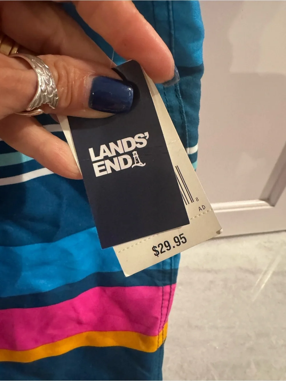 Lands End vibrant striped